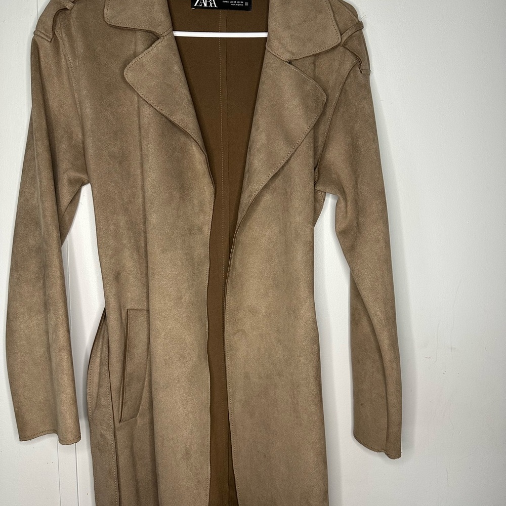 Zara Women's Classic Brown Trench Coat
